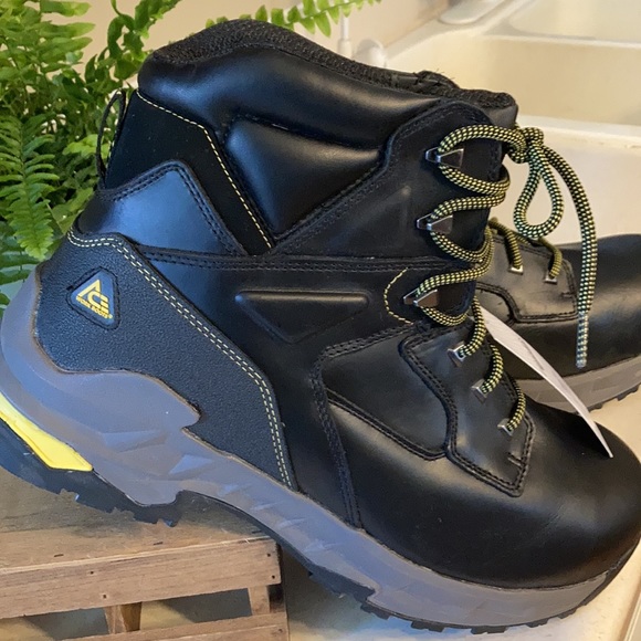 ACE 76747 Burren Black Water-Resistant Composite Toe Non-Slip Work Boot sz 15 - Picture 3 of 9